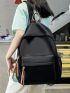 Casual Classic Backpack Tassel Decor Functional Backpack