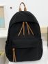 Casual Classic Backpack Tassel Decor Functional Backpack