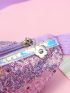 Allover Sequin Decor Cartoon Design Fanny Pack