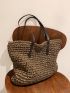 Minimalist Large Capacity Straw Bag