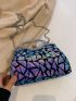 Geometric Pattern Chain Square Bag