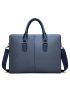 Men Letter Decor Double Handle Briefcase