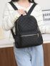 Quilted Pattern Classic Backpack