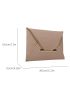 Stitch Detail Contrast Binding Envelope Bag