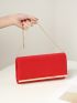 Minimalist Metal Decor Envelope Bag