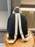 Black Minimalist Classic Backpack Small Fashion Backpack For School