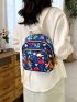 Cartoon Graphic Classic Backpack Small Fashion Backpack For School