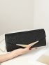 Glitter Envelope Bag Metal Decor Flap Evening Bag For Party