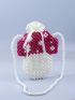 Mini Faux Pearl Decor Drawstring Design Bucket Bag