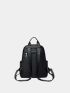 Pocket Front Classic Backpack Zipper Fashion Backpack