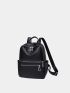 Pocket Front Classic Backpack Zipper Fashion Backpack