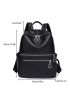 Pocket Front Classic Backpack Zipper Fashion Backpack