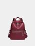 Pocket Front Classic Backpack Zipper Fashion Backpack