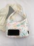 Graphic Print Hobo Bag