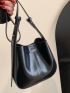 Minimalist Bucket Bag With Inner Pouch