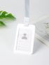 Minimalist White ID Card Holder