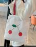 Cherry Graphic Shopper Bag