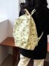 Butterfly Graphic Pocket Front Backpack