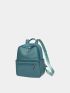 Pocket Front Classic Backpack Zipper Fashion Backpack