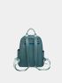 Pocket Front Classic Backpack Zipper Fashion Backpack