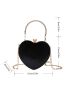 Mini Glitter Heart Design Novelty Bag