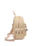 Tassel Decor Pocket Front Straw Classic Bag