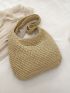 Minimalist Straw Bag