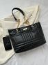 Quilted Shoulder Tote Bag Chain Strap Tote Bag For Women