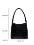 Mini Crocodile Embossed Chain Bucket Bag