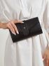 Minimalist Flap Clutch Bag