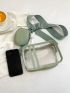 Mini Clear Square Bag With Coin Purse