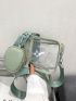 Mini Clear Square Bag With Coin Purse