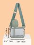 Mini Clear Square Bag With Coin Purse