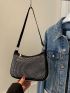 Mini Hobo Bag Studded Decor Punk