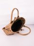 Buckle Decor Square Bag