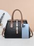 Crocodile Embossed Twist Lock Square Bag, Mothers Day Gift For Mom