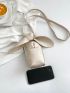 Minimalist Bucket  Bag Knot Decor Mini