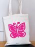 Butterfly Graphic Shopper Bag