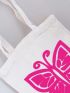 Butterfly Graphic Shopper Bag