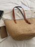 Tassel Decor Straw Bag