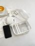 Mini Clear Square Bag With Coin Purse