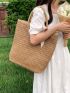 Minimalist Straw Bag