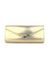 Metallic Flap Clutch Bag