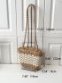 Mini Two Tone Straw Bag