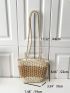 Mini Two Tone Straw Bag