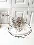 Minimalist Fringe Decor Crochet Bag