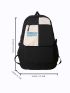 Letter Graphic Functional Backpack