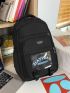 Letter Graphic Functional Backpack