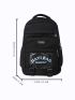 Letter Graphic Functional Backpack