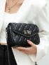 Mini Quilted Pattern Square Bag